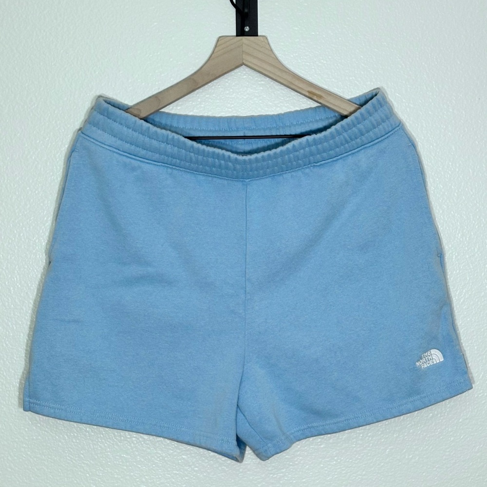 The North Face Blue Sweat Shorts Women’s Large – Cozy Lounge Athletic Shorts